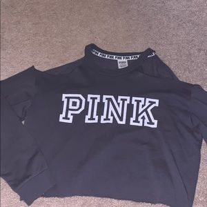 Long sleeve gray PINK shirt